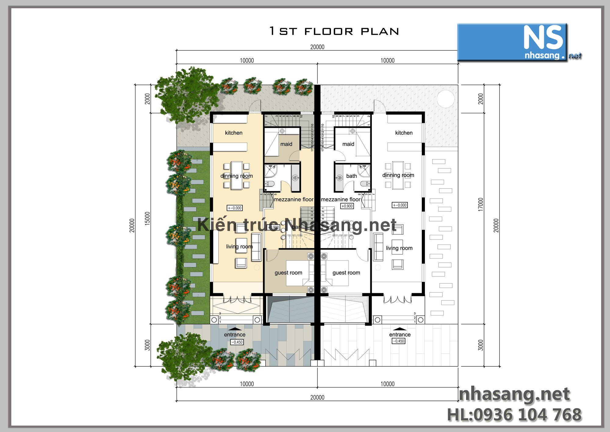 mẫu thiết kế nhà biệt thự đẹp 2-3 tầng hiện đại